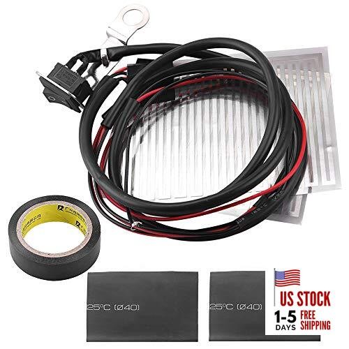  12V Heated Grips, Grip Heaters, Handlebar Heater, Warmer Pads for Motorcycle 