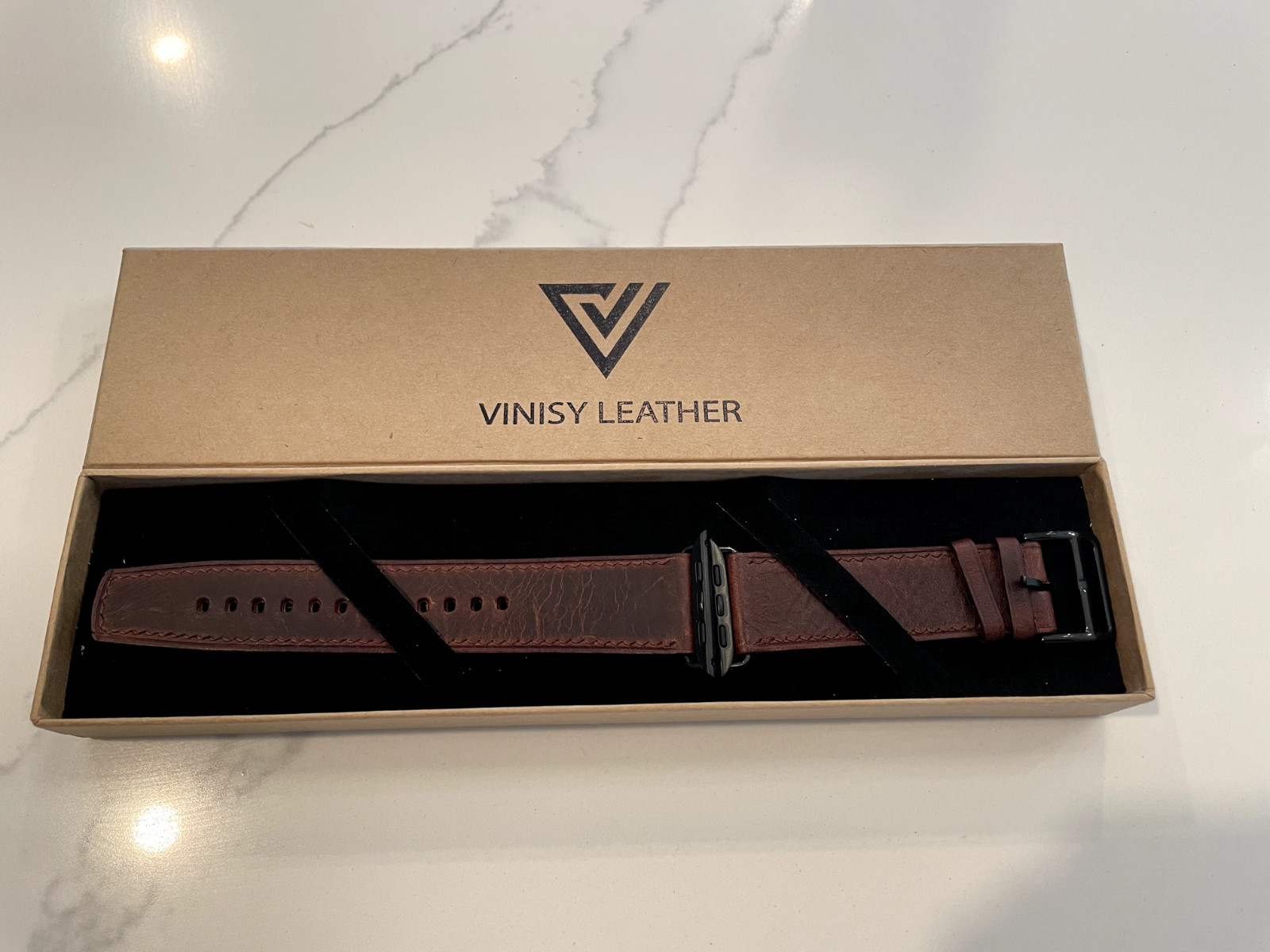 Italian Leather Apple Watch Band 38MM, 40MM, 41MM - New in Box - Dark Brown