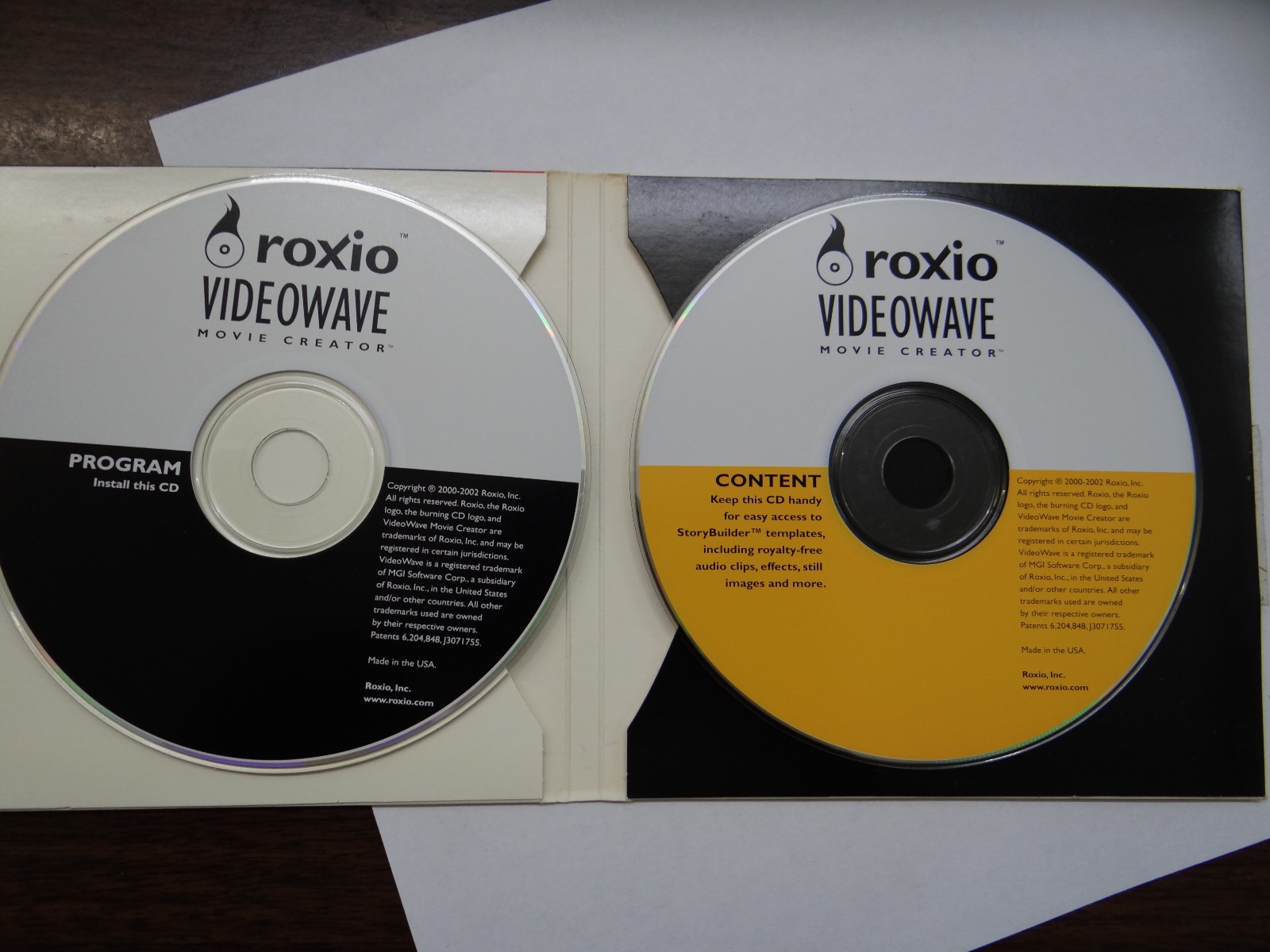 Roxio Videowave Movie Creator - Set of 2 CDs