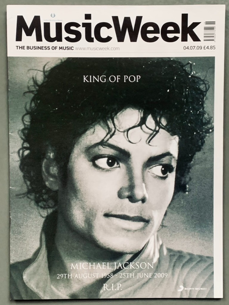MICHAEL JACKSON 2009 Magazine MUSIC WEEK Tribute Issue R.I.P.