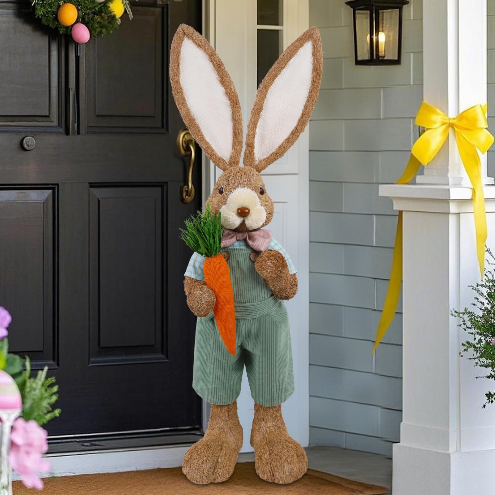 2.7FT Large Easter Bunny Decor â€“ Outdoor Easter Decorations for Porch & Hom...
