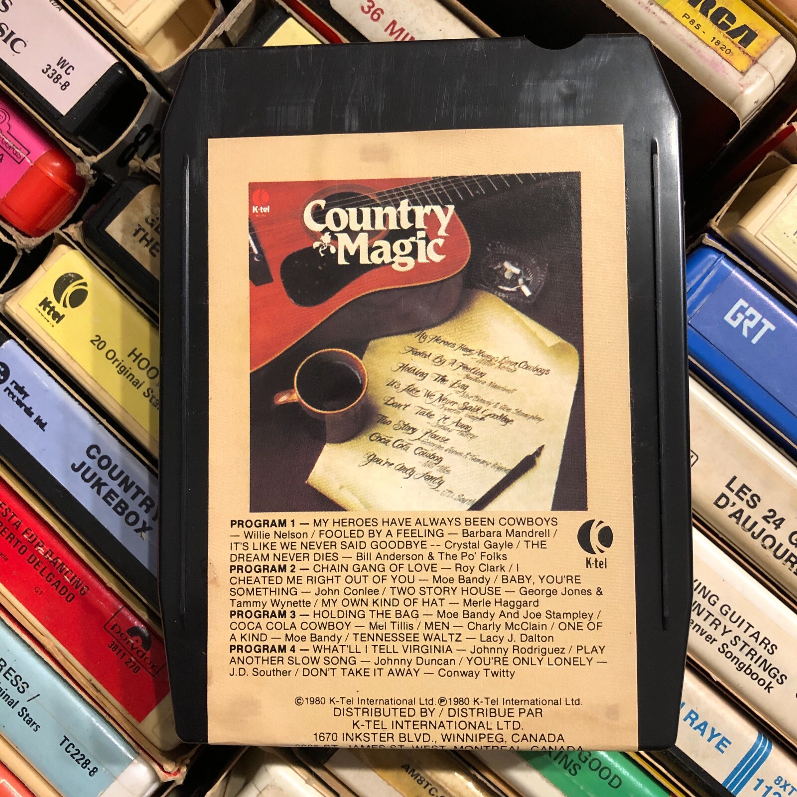 (K-Tel) Country Magic 1980, 8 Track Tape CANADA
