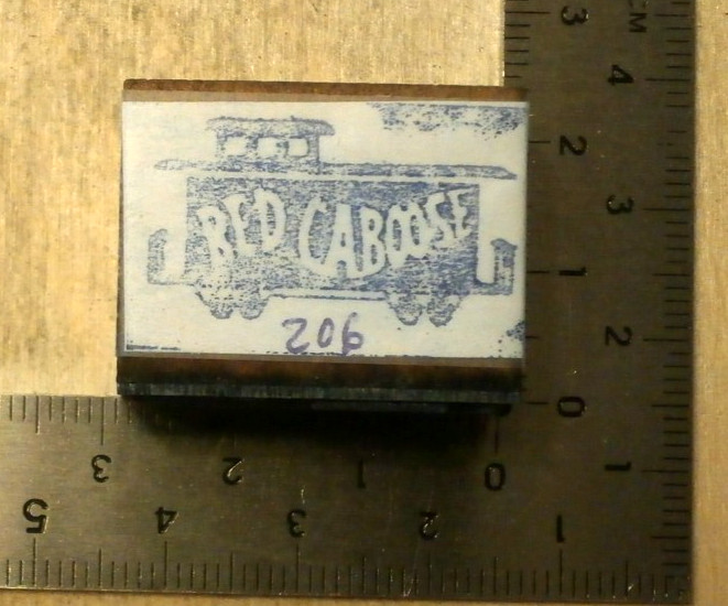 letterpress stamp #206 red caboose