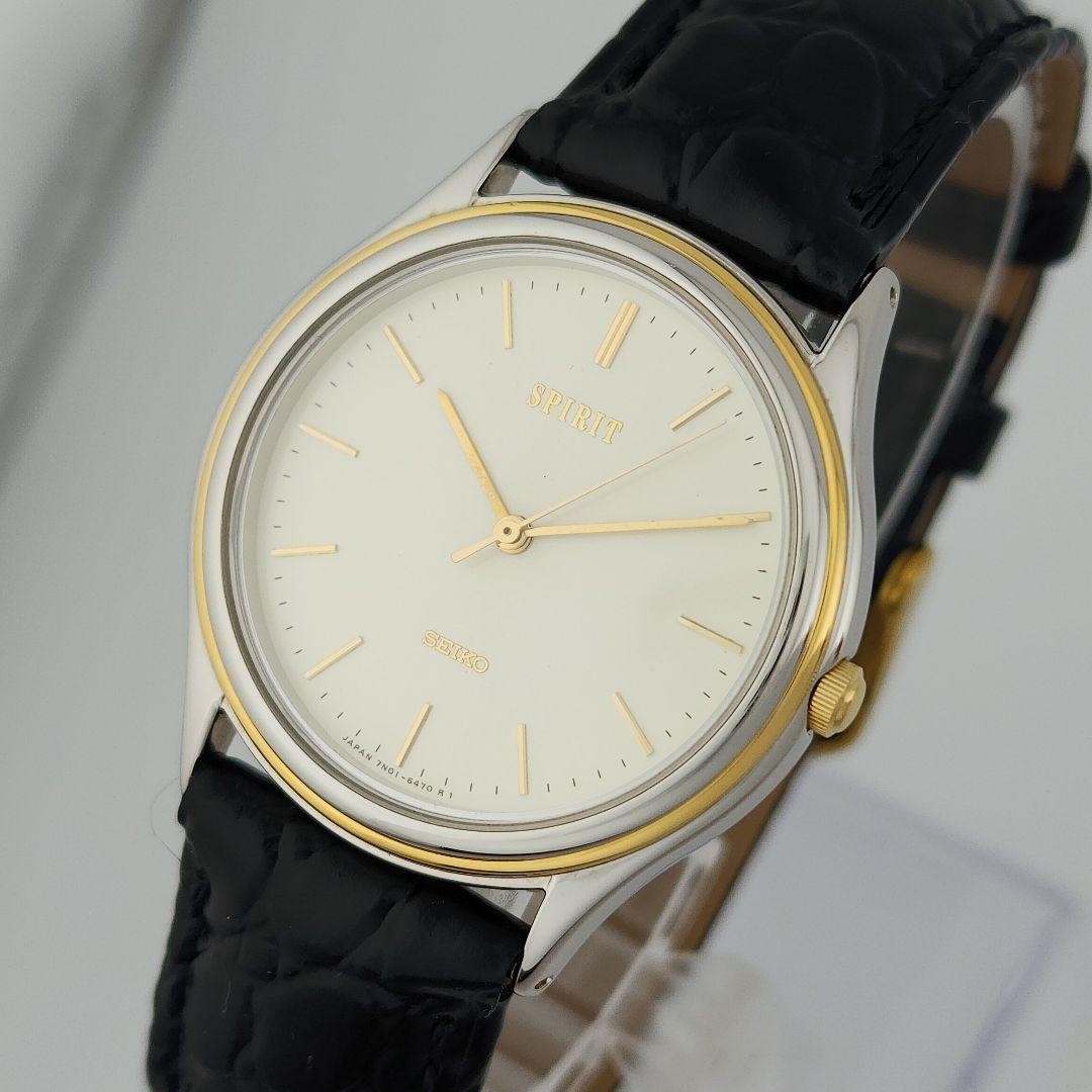 Seiko Spirit 7N01-6370 excellent condition, battery replaced, strap,