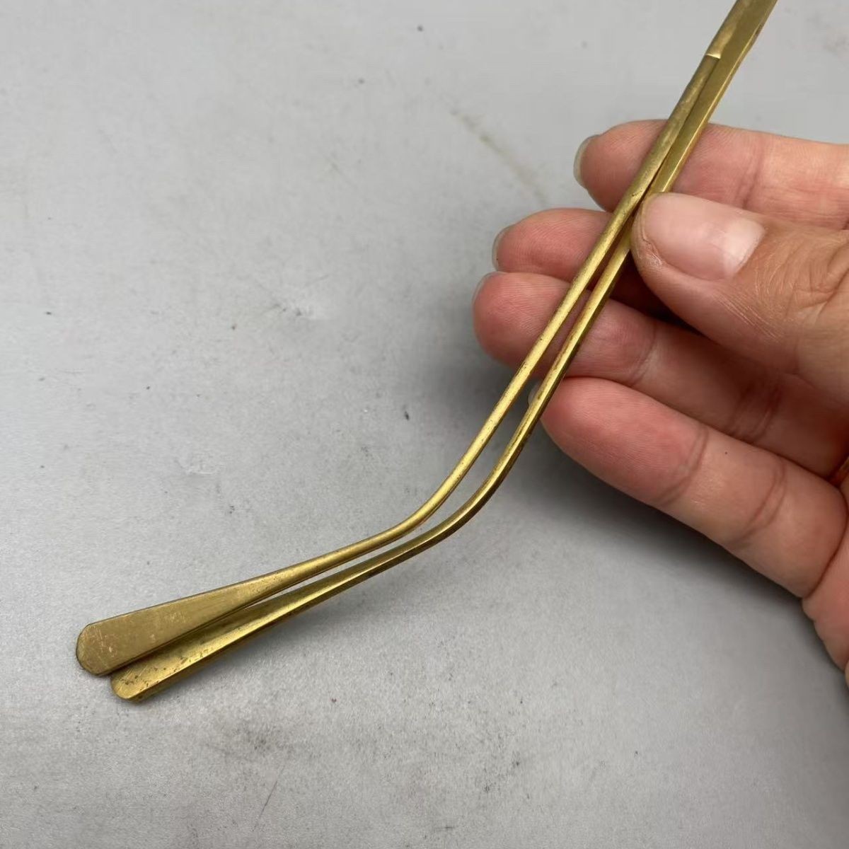 Vintage Brass Metal Eyeglass Temple Arms Replacement Pair Universal Frame Parts