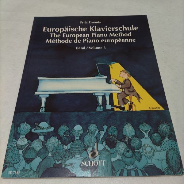Sheet Music Piano Textbook European Piano Method Vol. 3 Fritz Emmontz Schott Sha