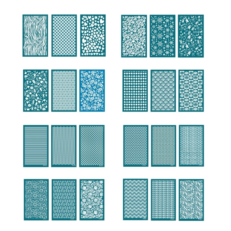 3x/Set Sunflower Mesh-Silk Screen Stencil DIY Silkscreen-Print Kit Jewelry-Decor