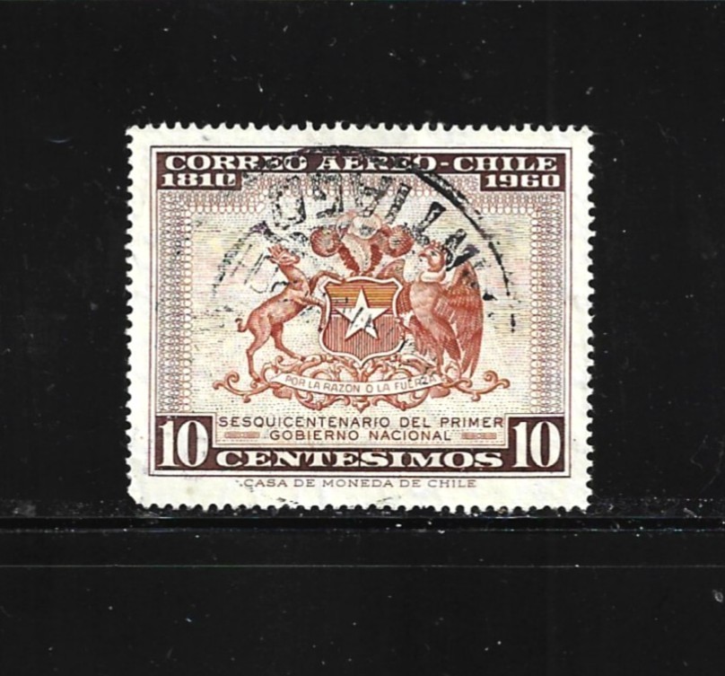 Chile Stamp Scott # C217-50 p- Mint/VLH-NG-1959- Air Mail