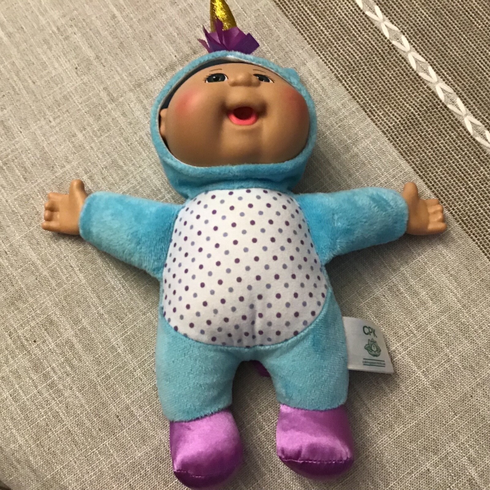 Cabbage Patch Cuties Fantasy Friends Unicorn Plush Doll 9”