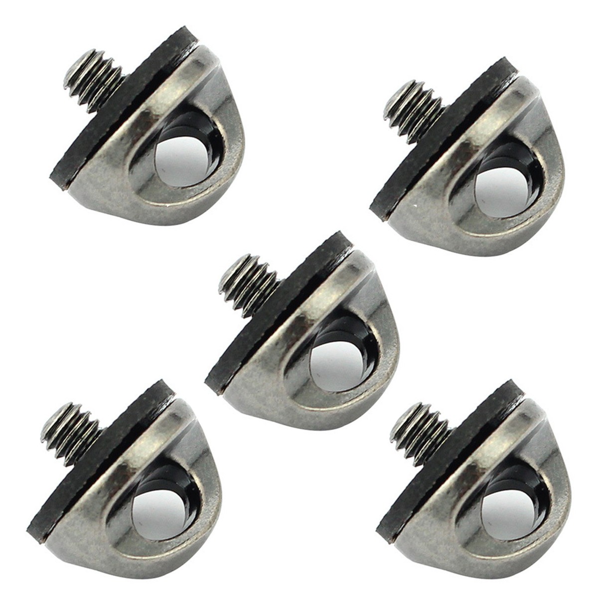 5pcs Universal Camera 1/4" Shoulder Strap Connection Buckle Fixing Screw Adapter