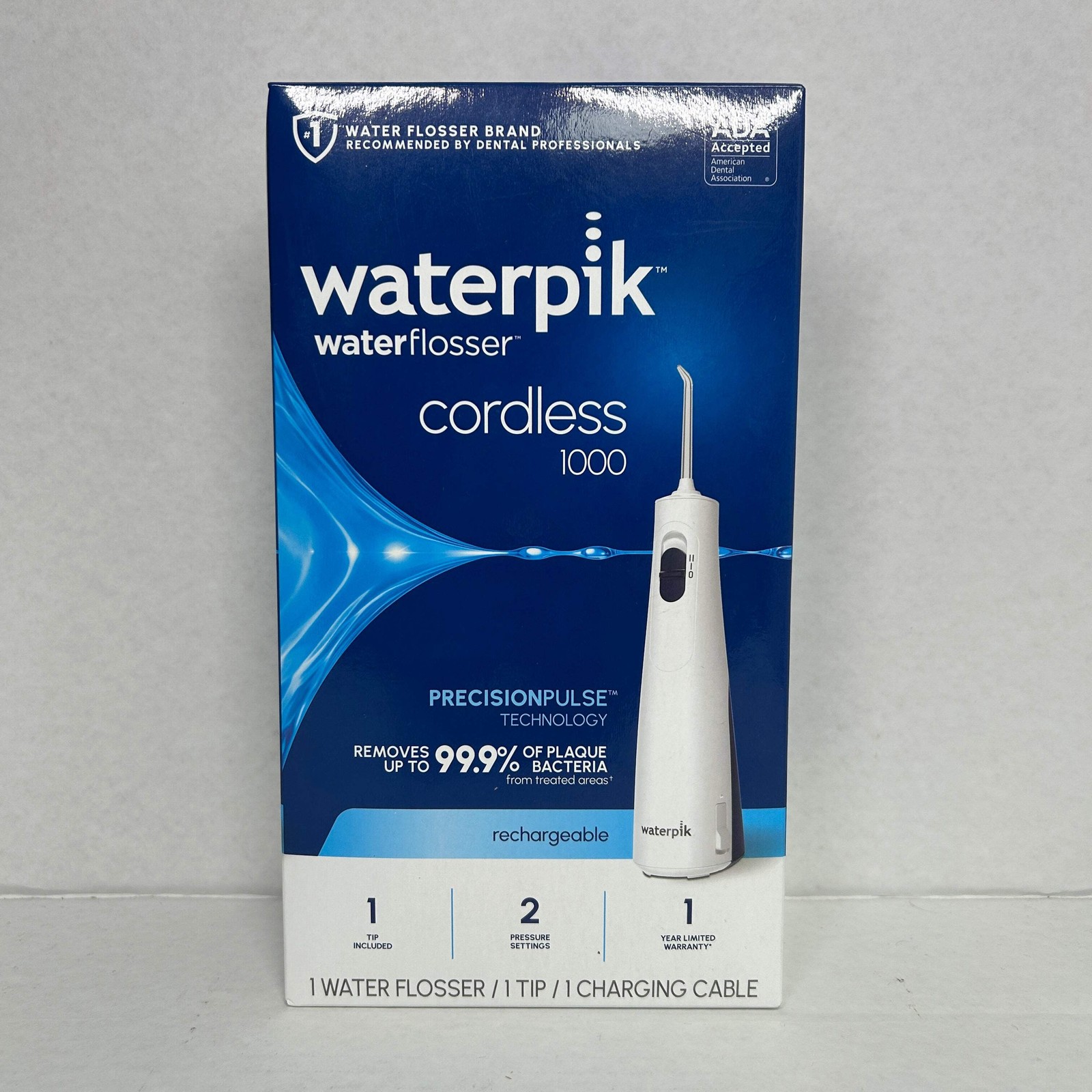 New Waterpik Cordless 1000 Water Flosser WF-29W011 USB-C Rechargeable White