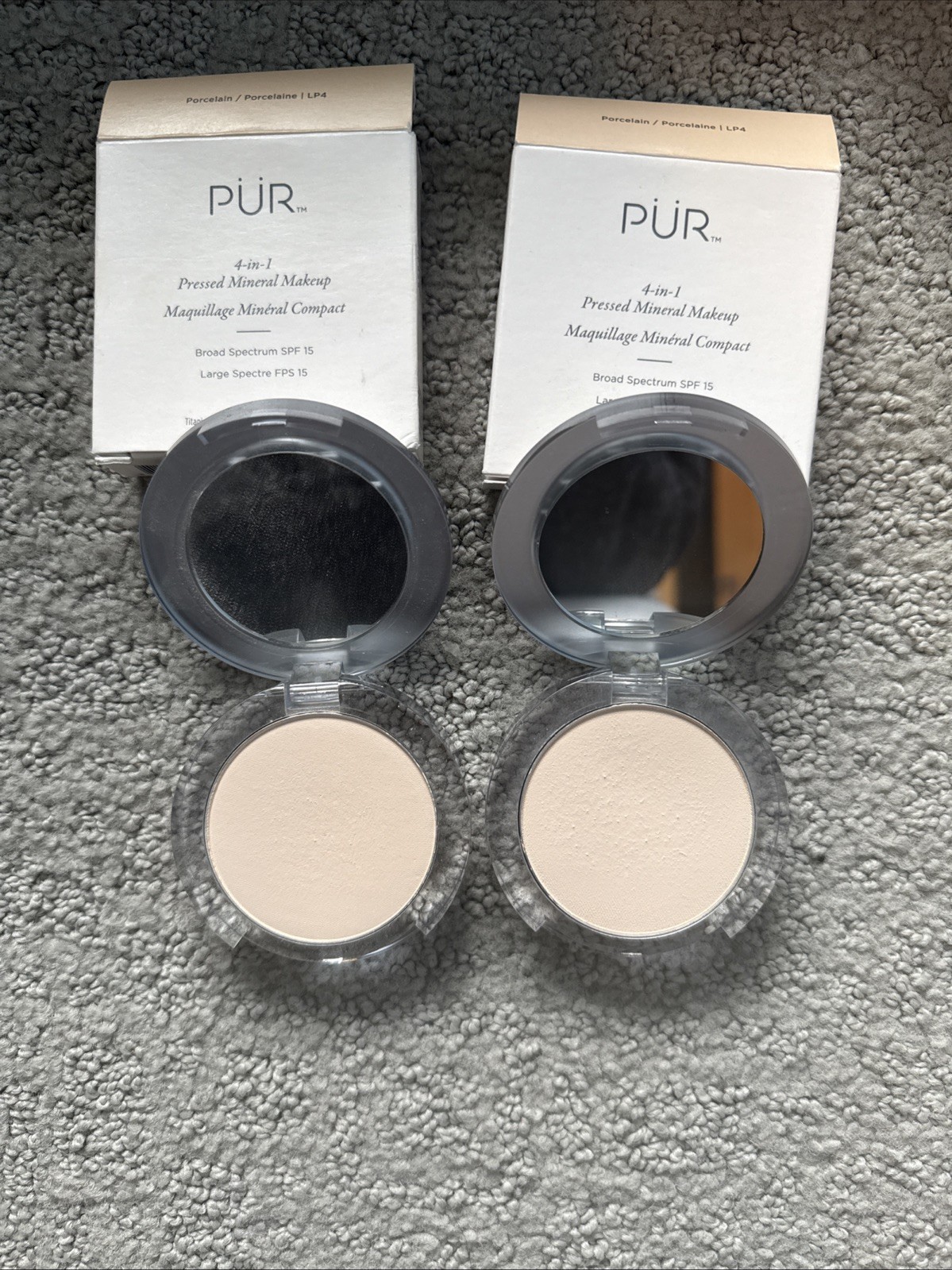 2 PUR 4-in-1 Pressed Mineral Powder Foundation SPF 15 PORCELAIN/LP4 As In Pic