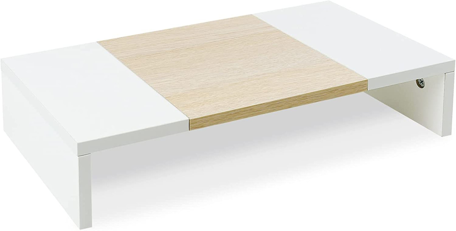 20 Inch Monitor Stand Riser, Wooden Desktop Riser for Tv/Pc/Laptop/Printer, Cozy