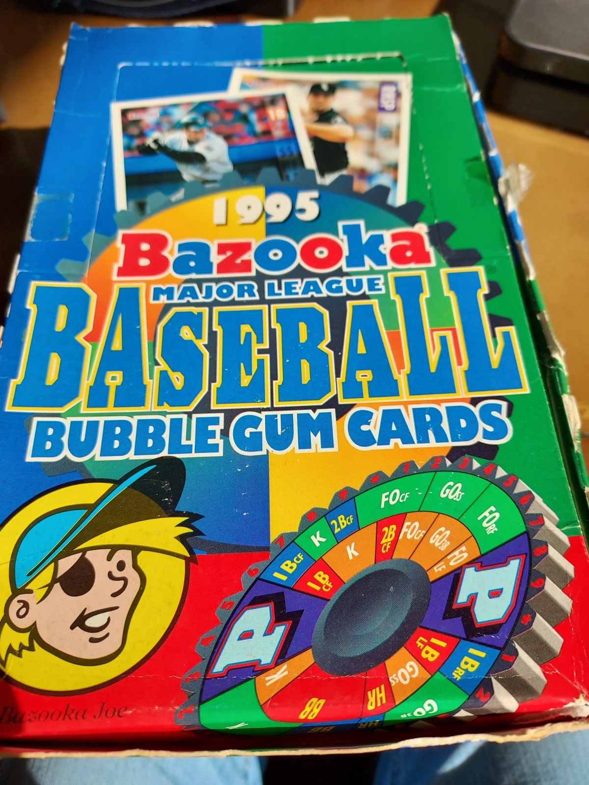 1995 Bazooka MLB Bubble Gum Cards 36 Ct. in Original Box