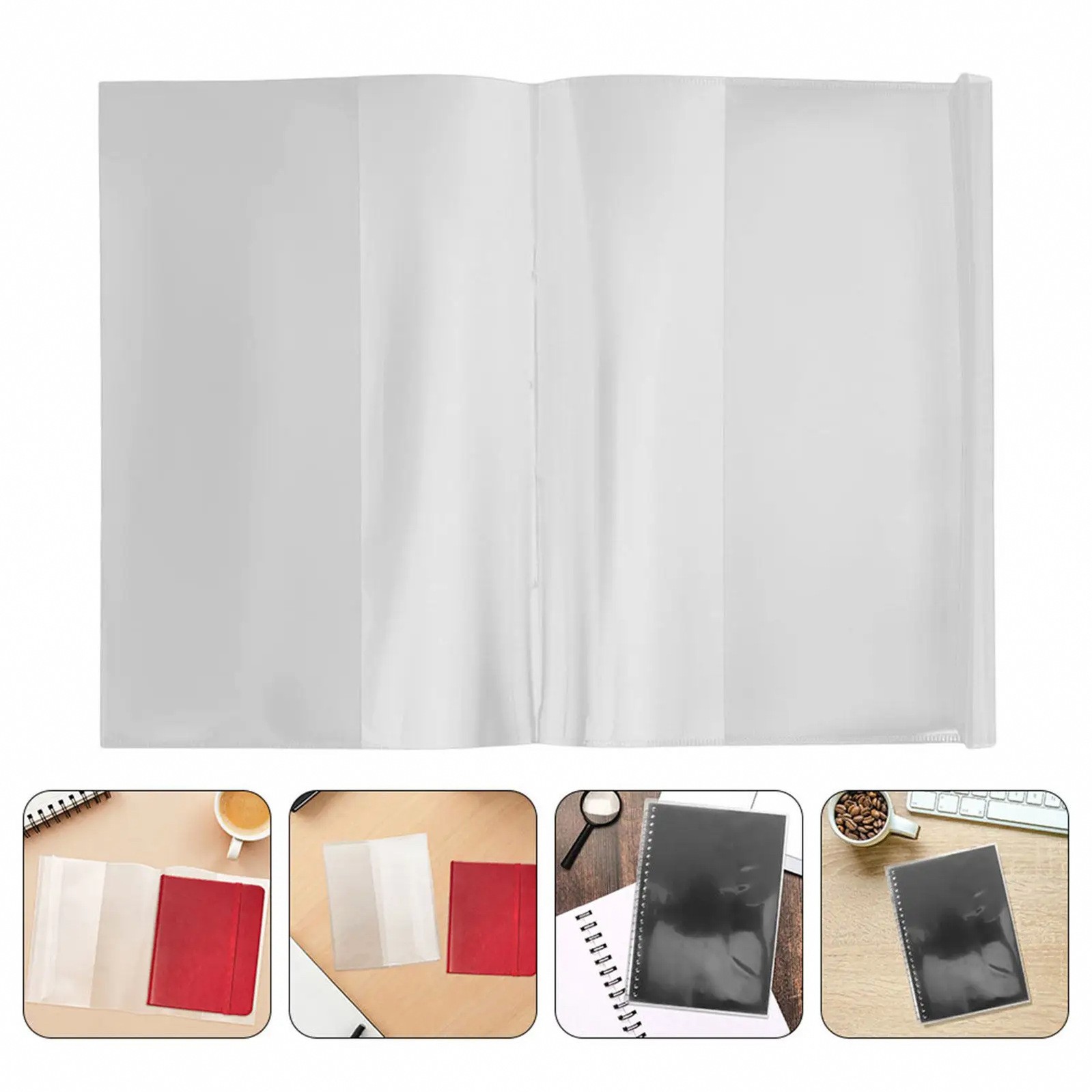 30Pcs Clear Notebook Cover Waterproof Protective Book Sleeve Transparent A4