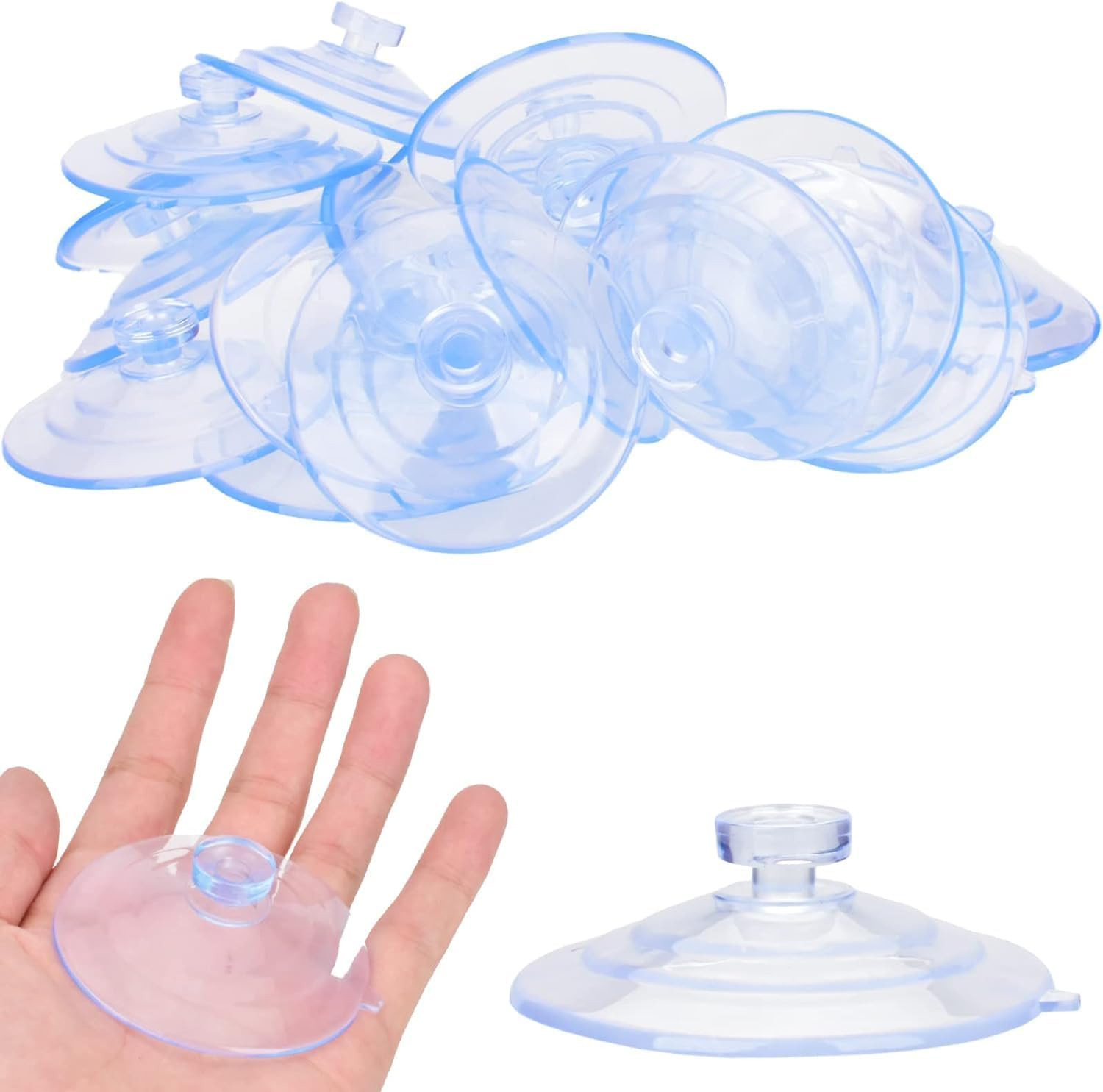 Suction Cup 65mm/2.5'' Glass Suction Pads Clear PVC Sucker Pads Suction Holder W