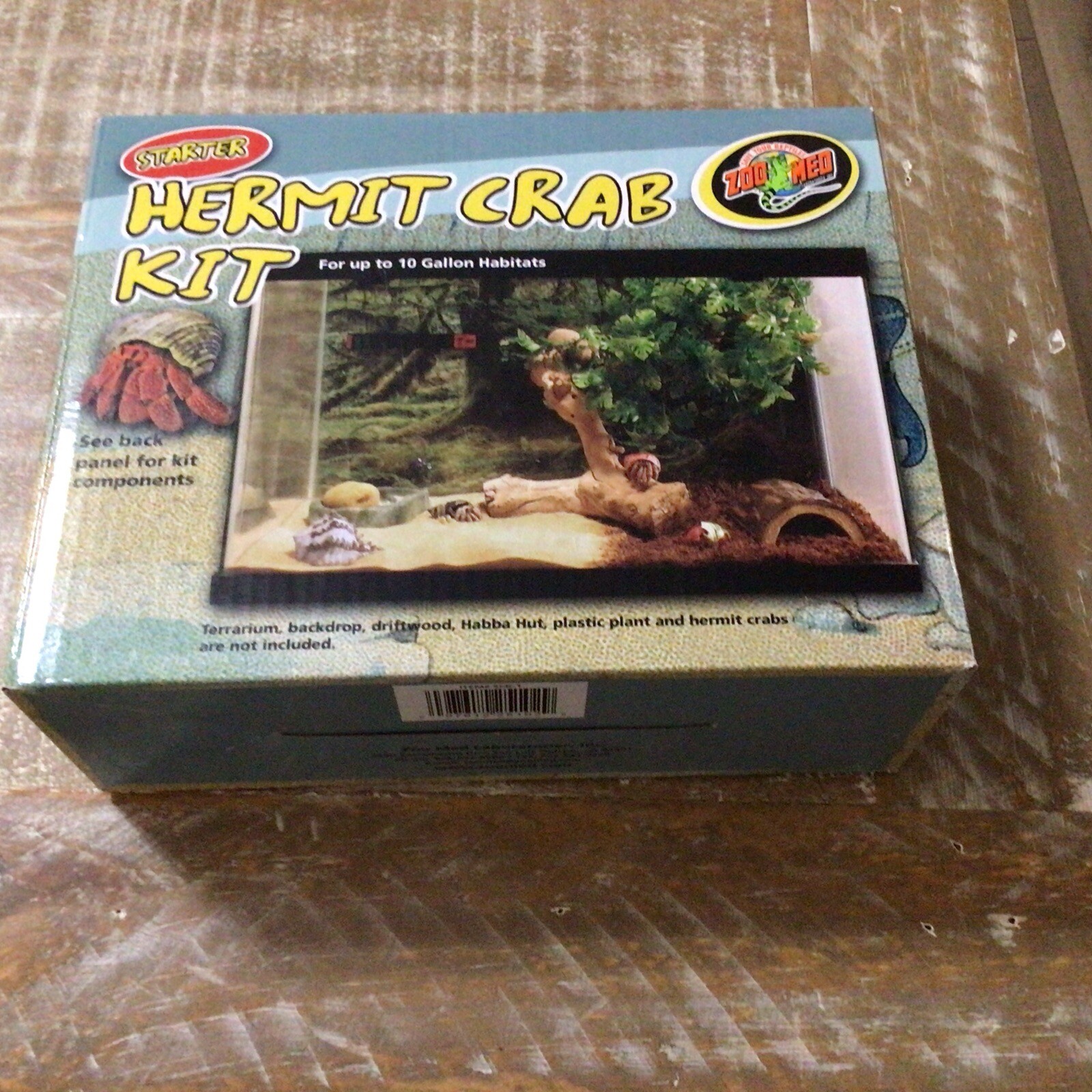 Zoo Med Hermit Crab Starter Kit - Up To 10 Gallon Habitat Tank SCK-1 NEW