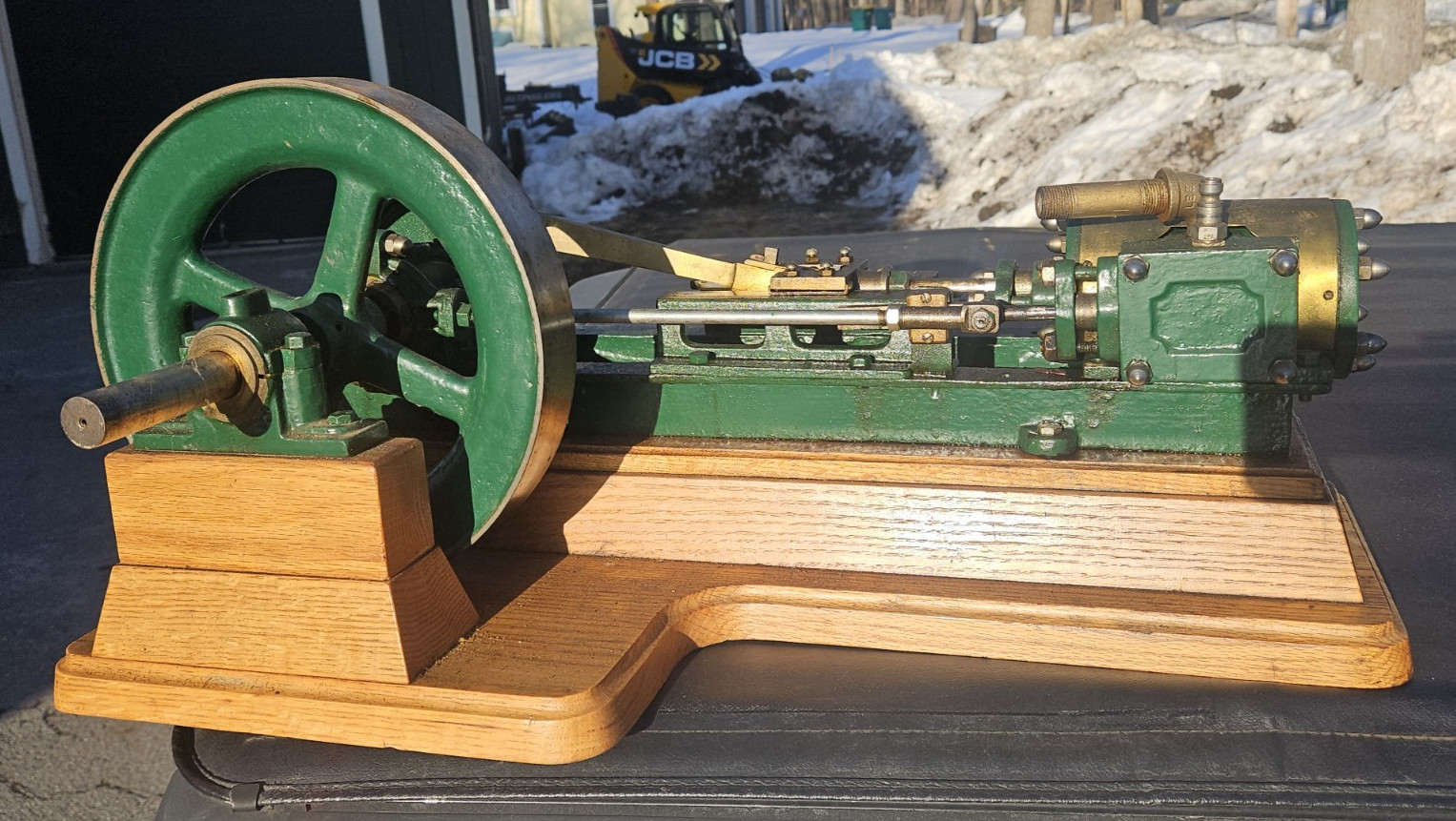 Antique tabletop vintage live steam stationary engine Hit & Miss unknown maker