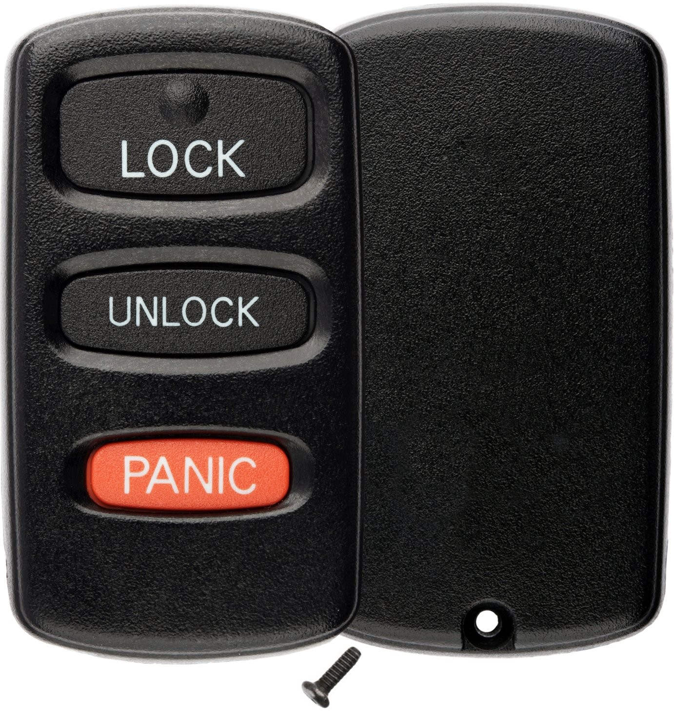 KeylessOption Keyless Entry Remote Case Shell Button Pad Outer Cover Black 