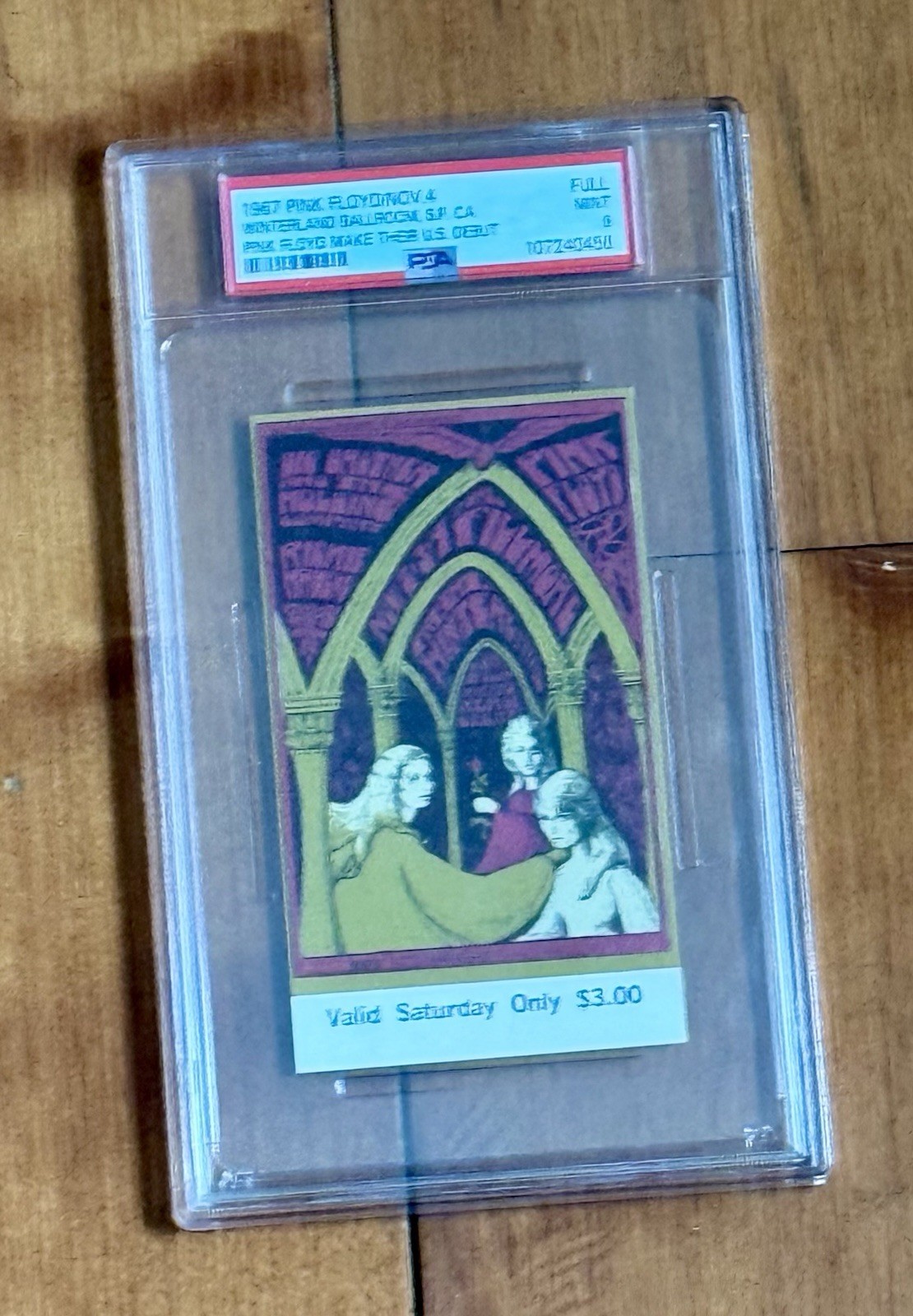 1967 Pink Floyd US Debut Winterland Ballroom San Fran PSA 9 Top Of Pop Ticket