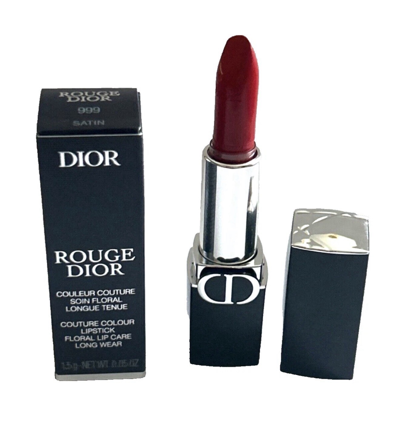 Dior Rouge Dior Couture Colour Lipstick 999 Satin 0.05oz NEW