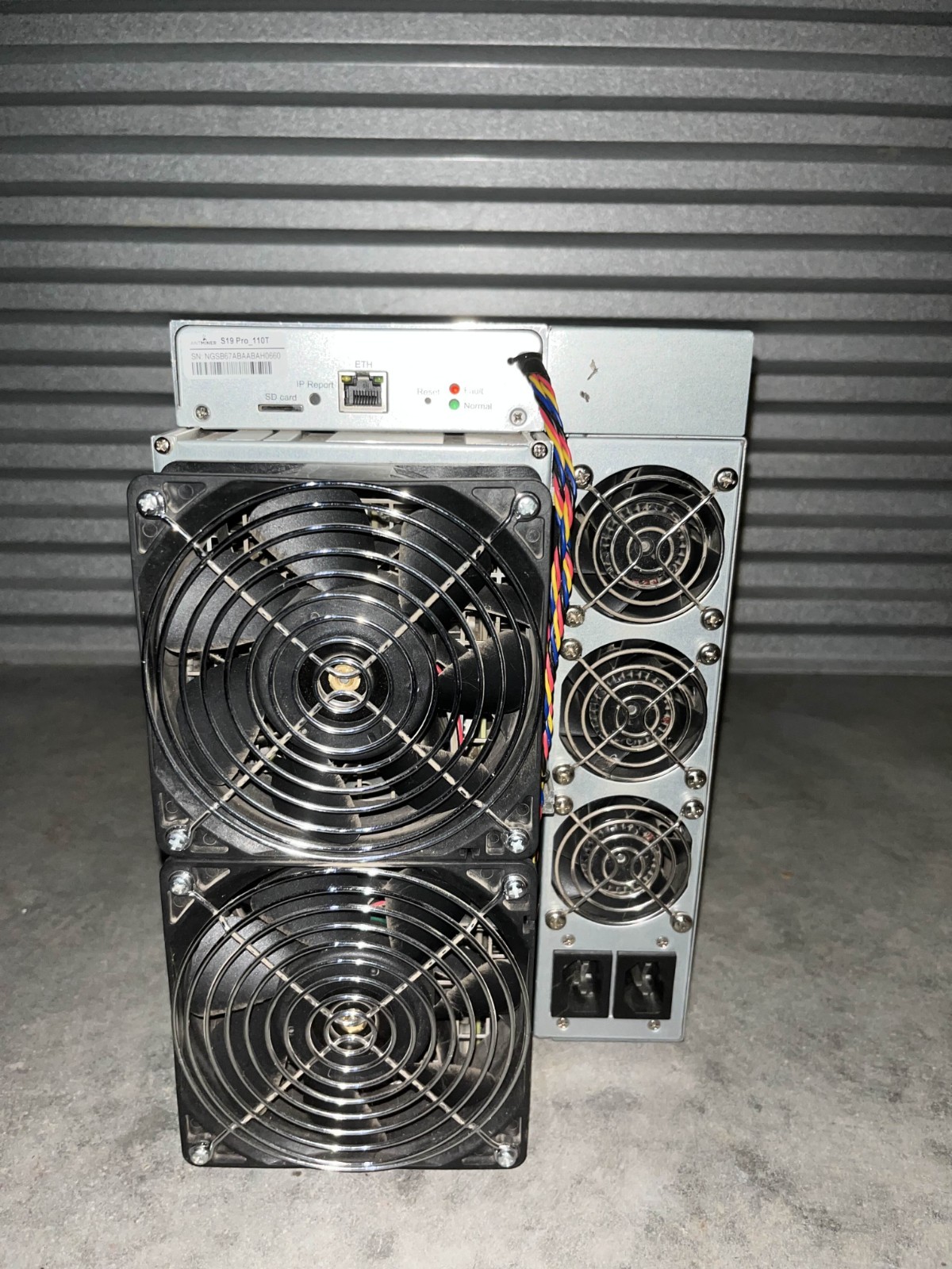 Bitmain Antminer S19 Pro 110TH 3250W Bitcoin Miner - White