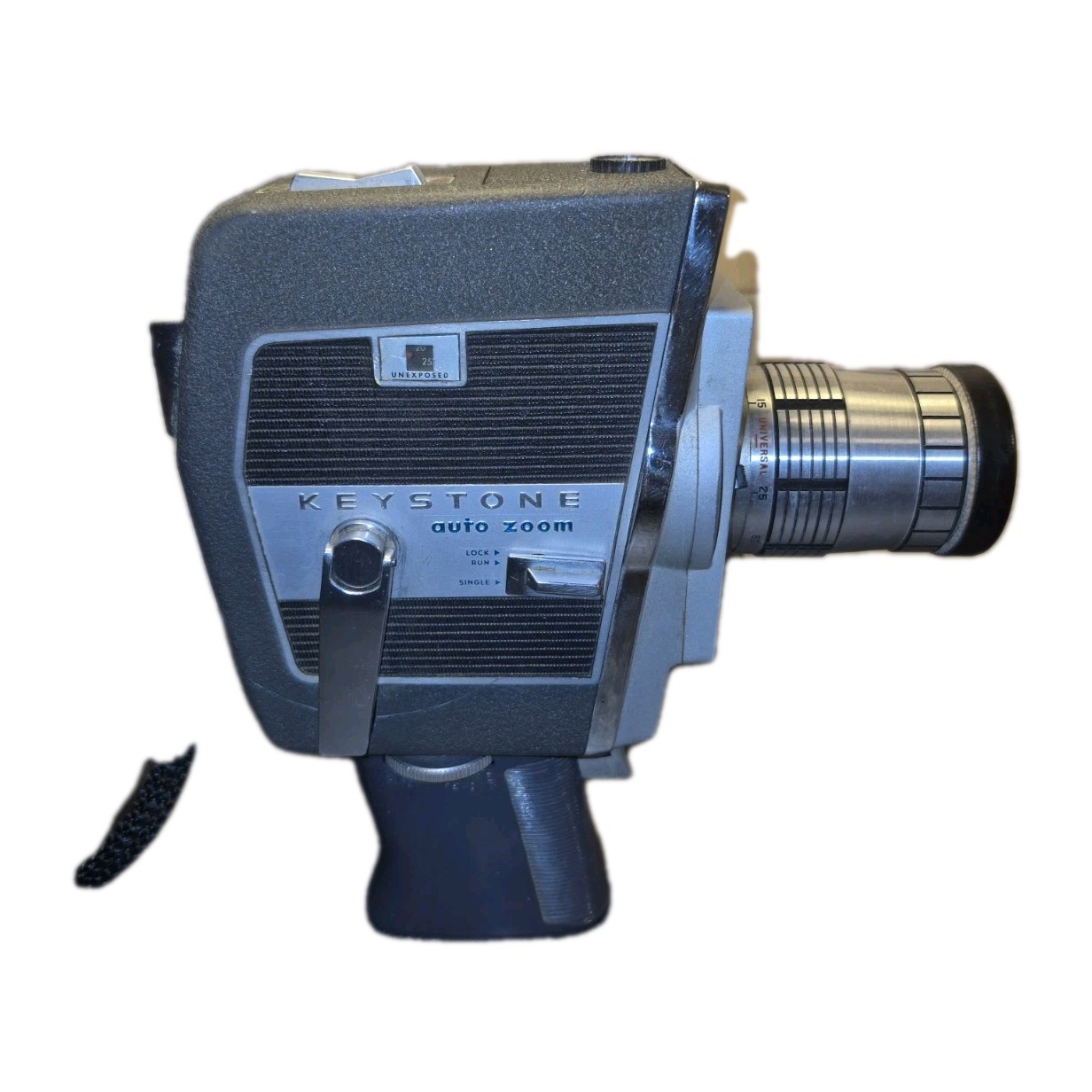 Keystone Auto Zoom K-10 8mm Movie Camera w/ Grip! Clean Untested Vtg Non-Reflex