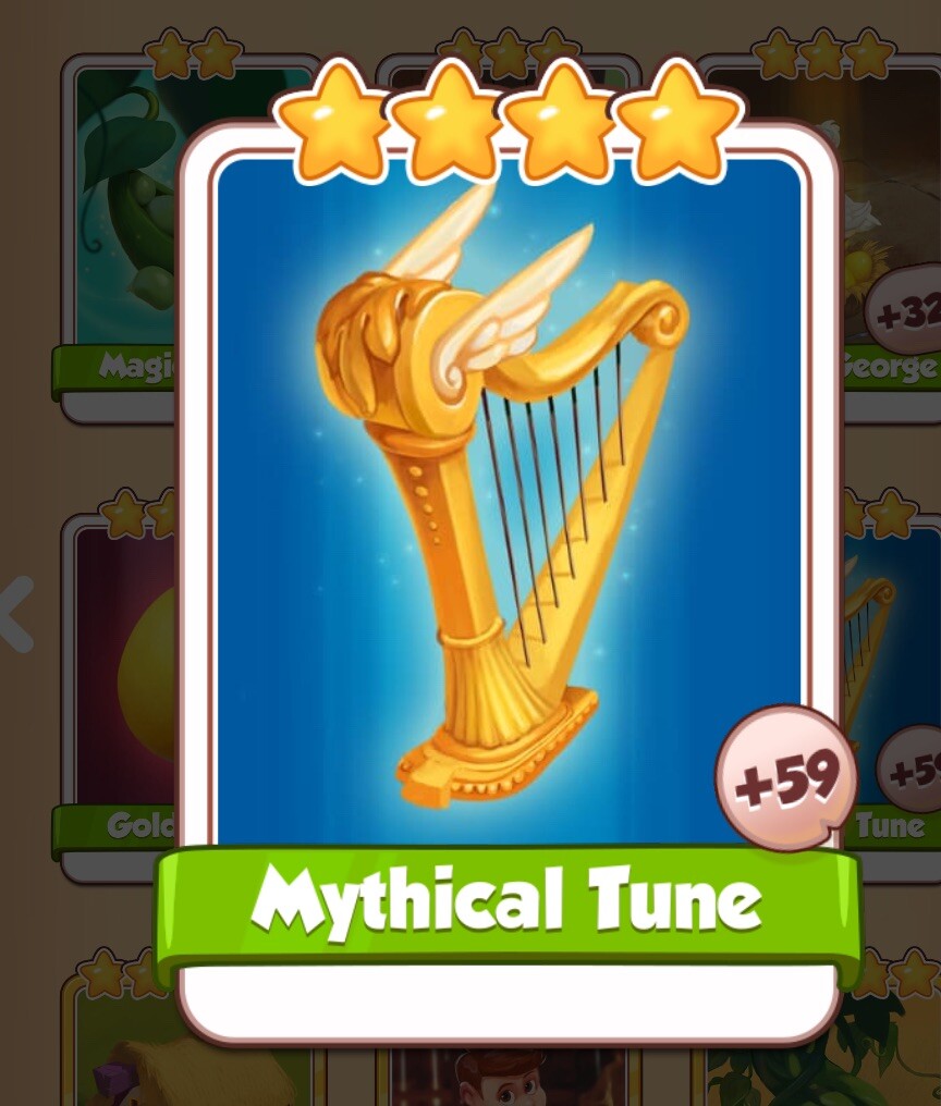 coin master Mythical Tune card