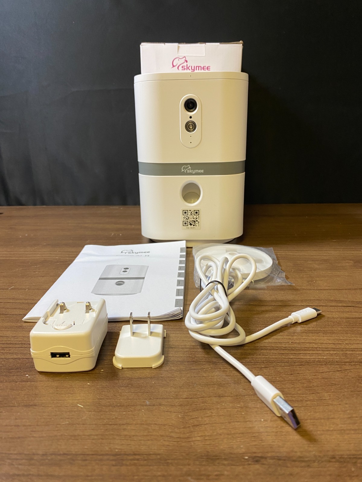 Skymee Petalk AI II White Wi-Fi USB 4X Digital Zoom Smart Dog Camera