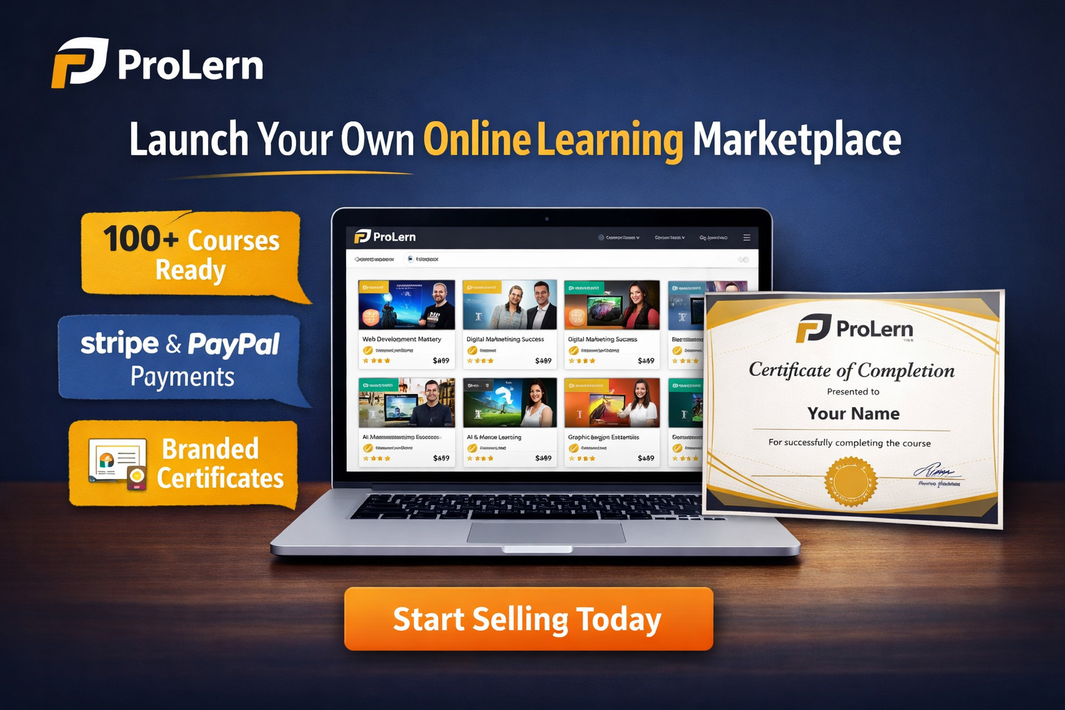 🔥 ProLern – Complete Online Course LMS Platform | Sell Courses |