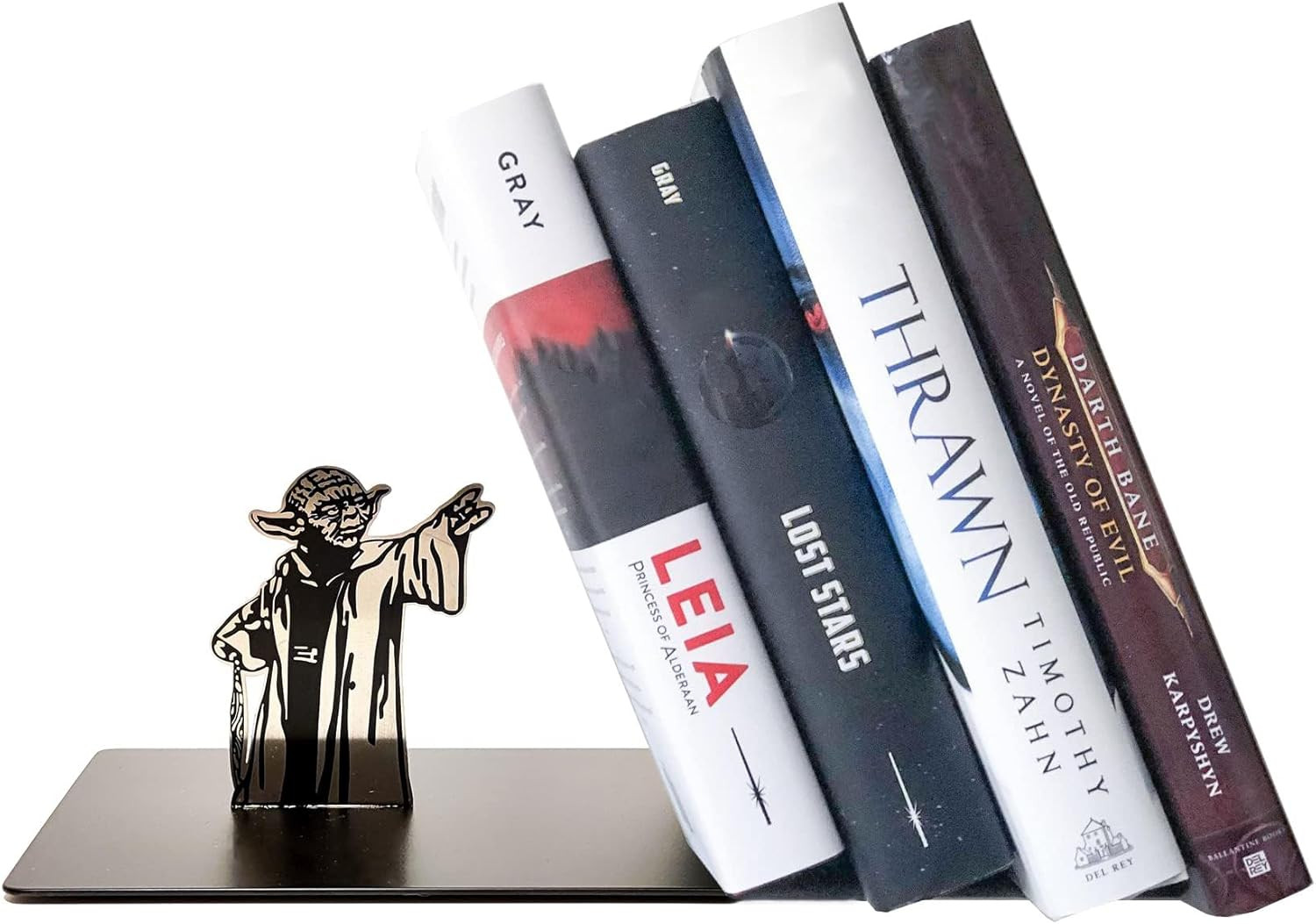 Master Yoda Force Metal Bookend, Double-Sided Printing Yoda Pattern, Creative Gi