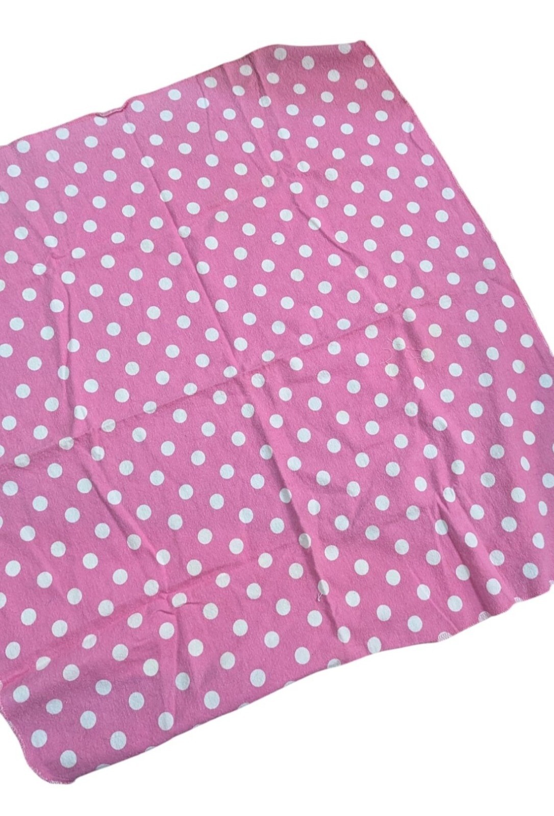 Gerber Pink & White Polka Dot Baby cotton receiving  blanket  28" x 27"