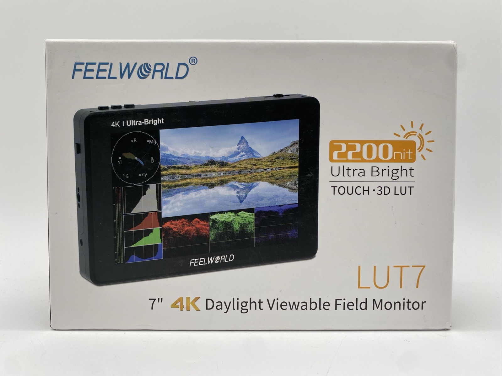 FEELWORLD LUT7 7 inch Camera Field Monitor 2200nits Touch LCD 4K HDMI NEW