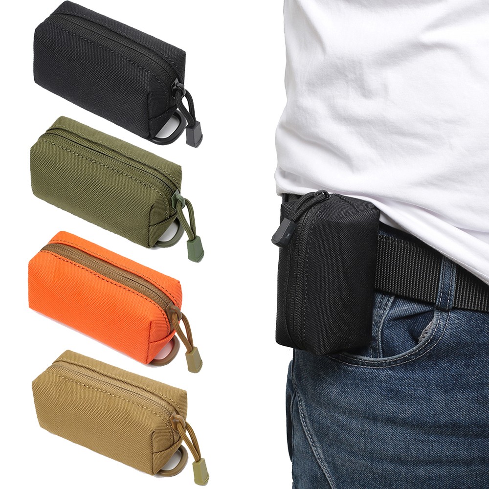 Tactical Mini Bag Small Waist Belt Pouch for Earphone Car Keys Coin Wallet Bag