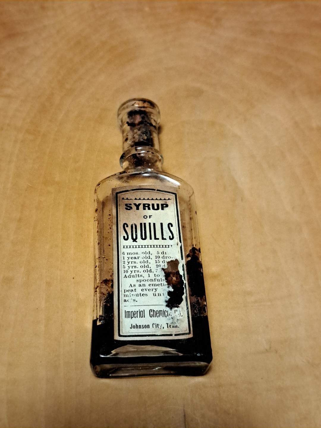 Syrup Of Squills JOHNSON CITY Tennessee Medicine Bottle