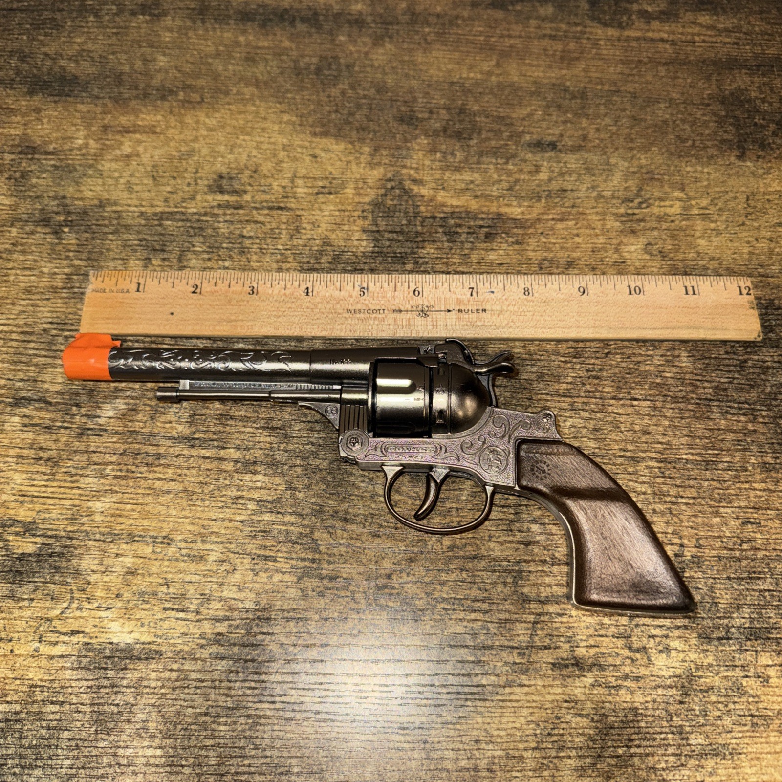 Vintage Gonher Western Style #122 Diecast 12 shot Cap Gun Made in Spain