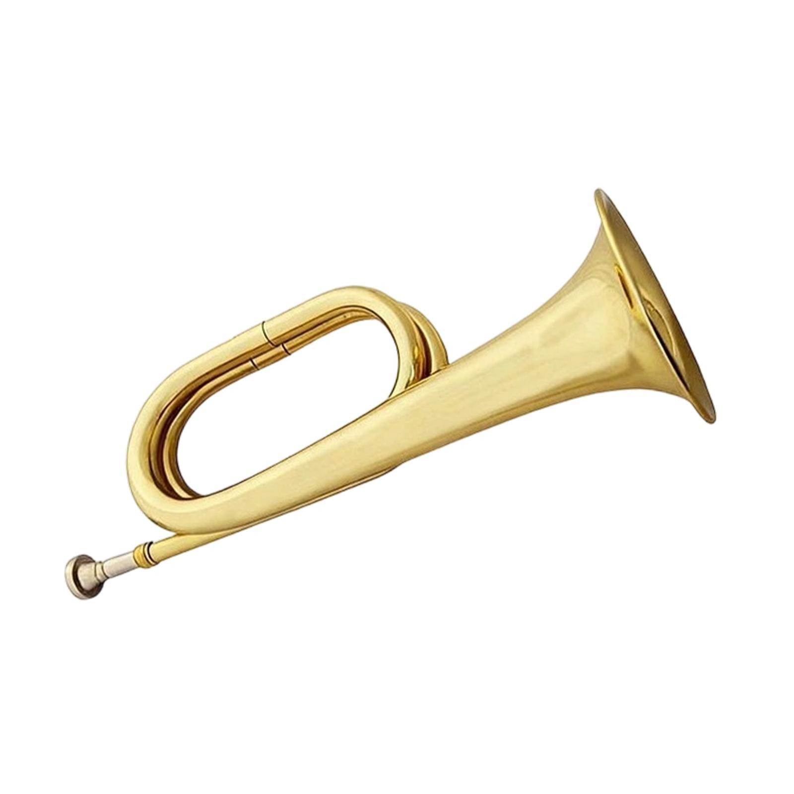 Bugle Trumpet Brass Musical Instrument for Kids Advanced Student Orchestra