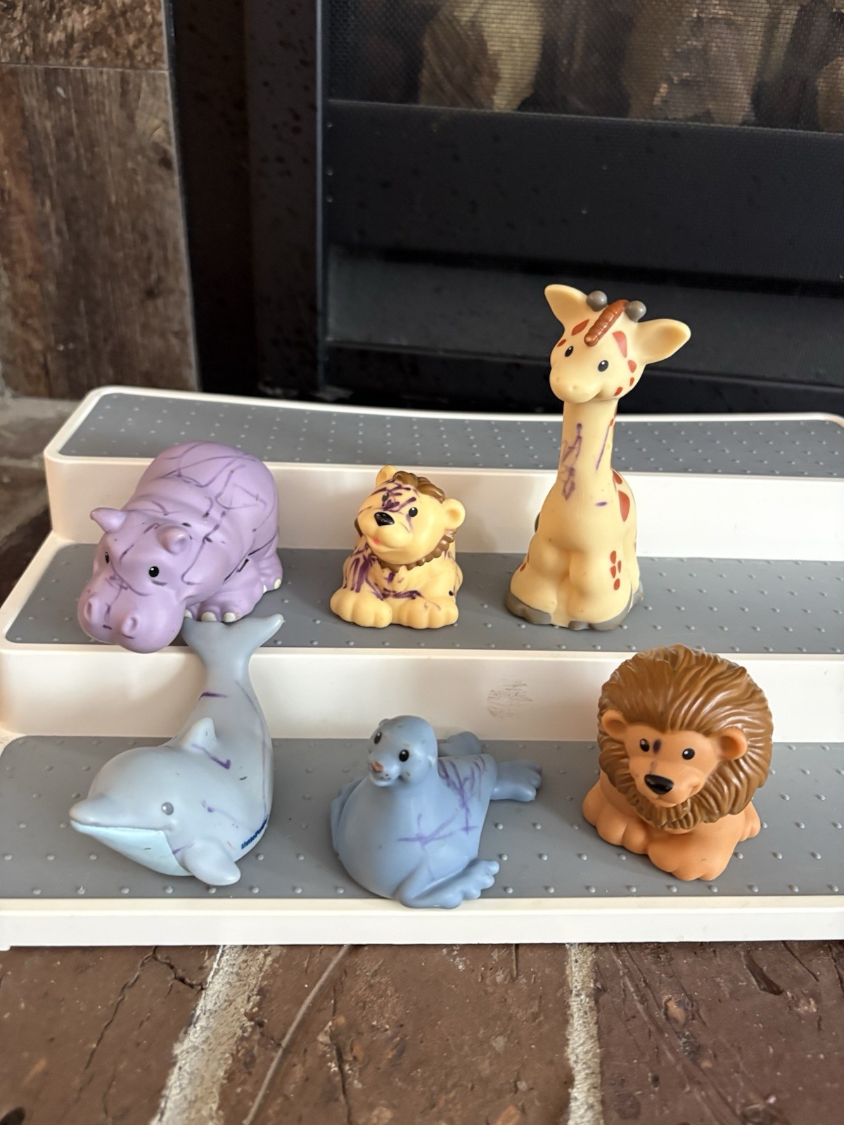 FISHER PRICE Little People ZOO TALKERS INTERACTIVE Animals LOT OF 6 ZooTalker