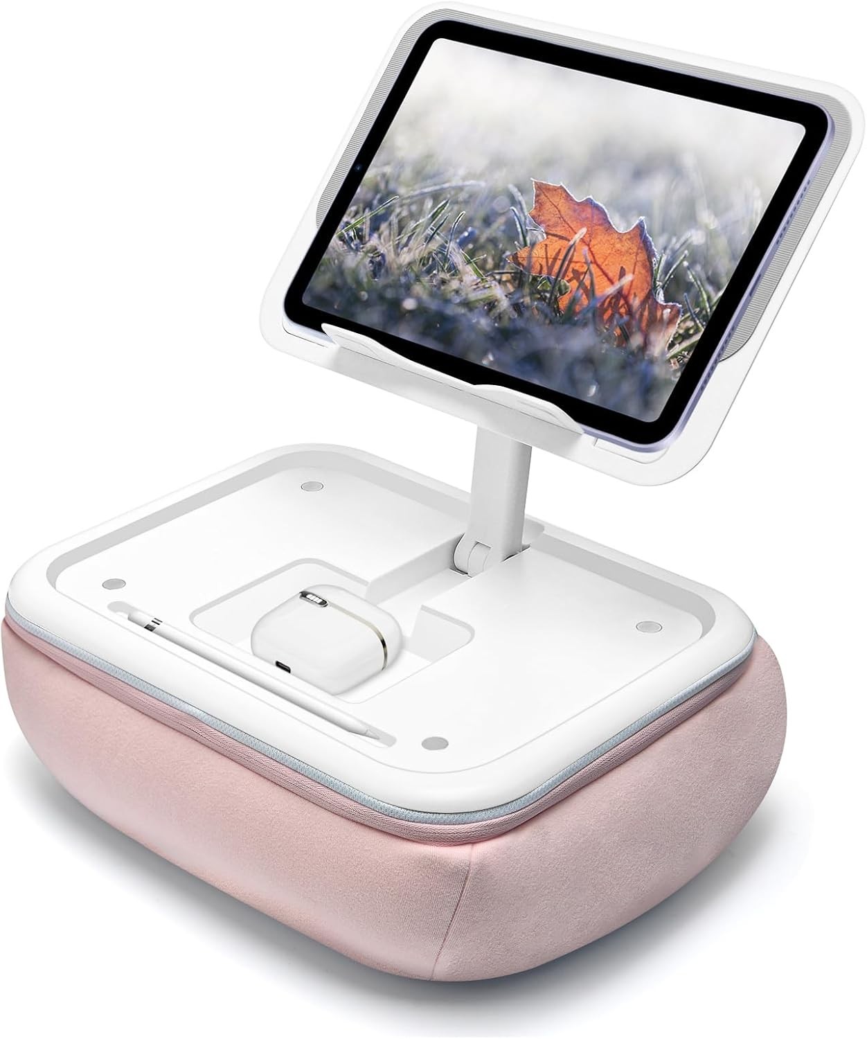 Lap Beanbag Kindle Pillow Stand W/ Silicone Pad,Angle Adjustable ipad Holder