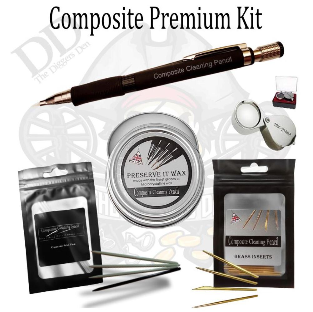Composite Cleaning Restoration Pencil Premium Kit With FREE Roman Coin