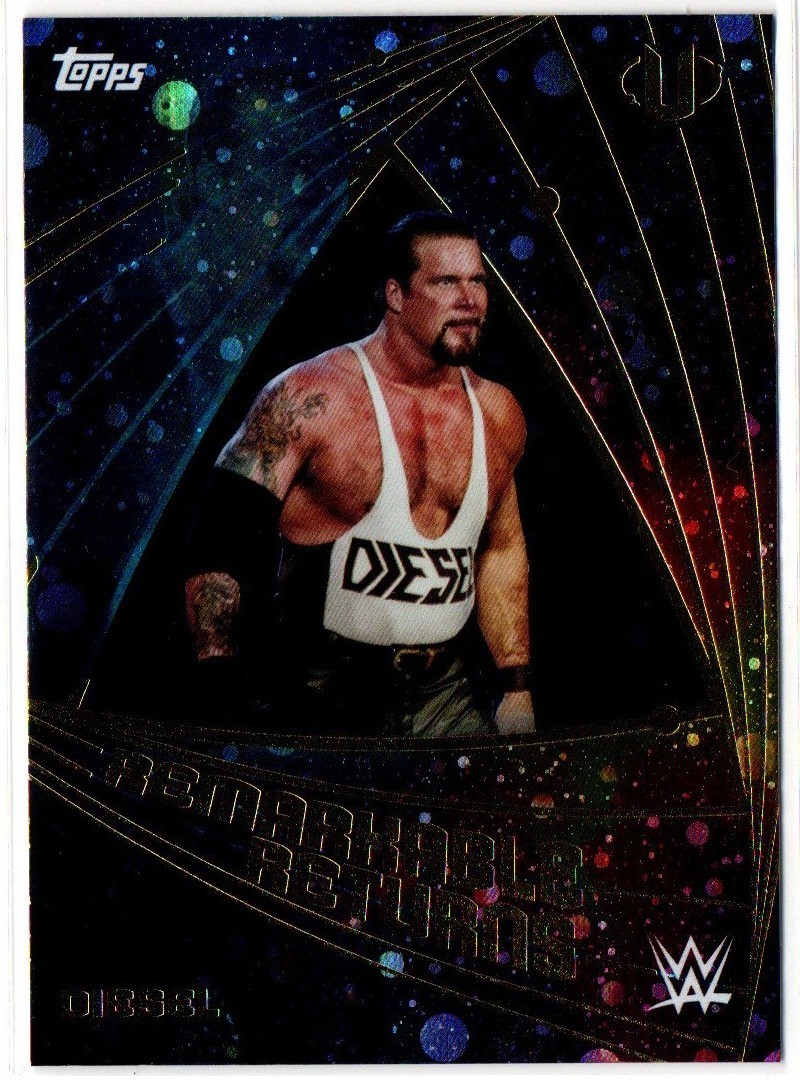 2025 Topps WWE Universe #RRE-3 DIESEL Remarkable Returns Galaxy Parallel