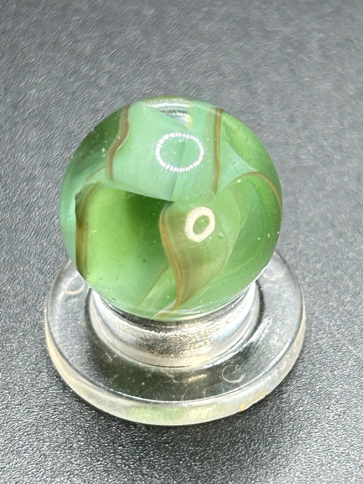 Vintage Marble King Vitro Hybrid Cats Eye Marble 0.591”