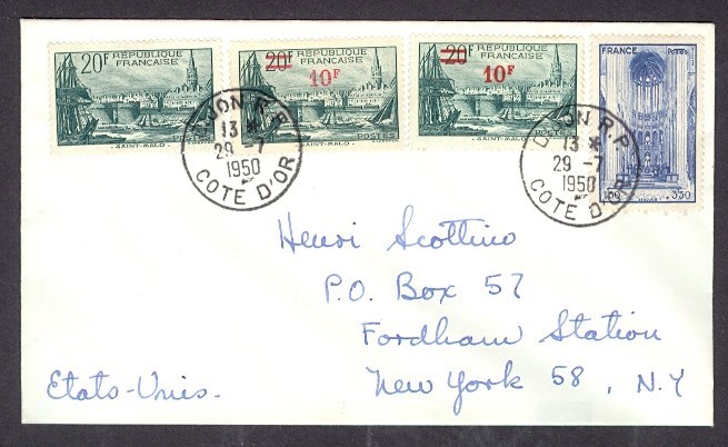 FRANCE 1950 TO USA w/BETTER VALUES