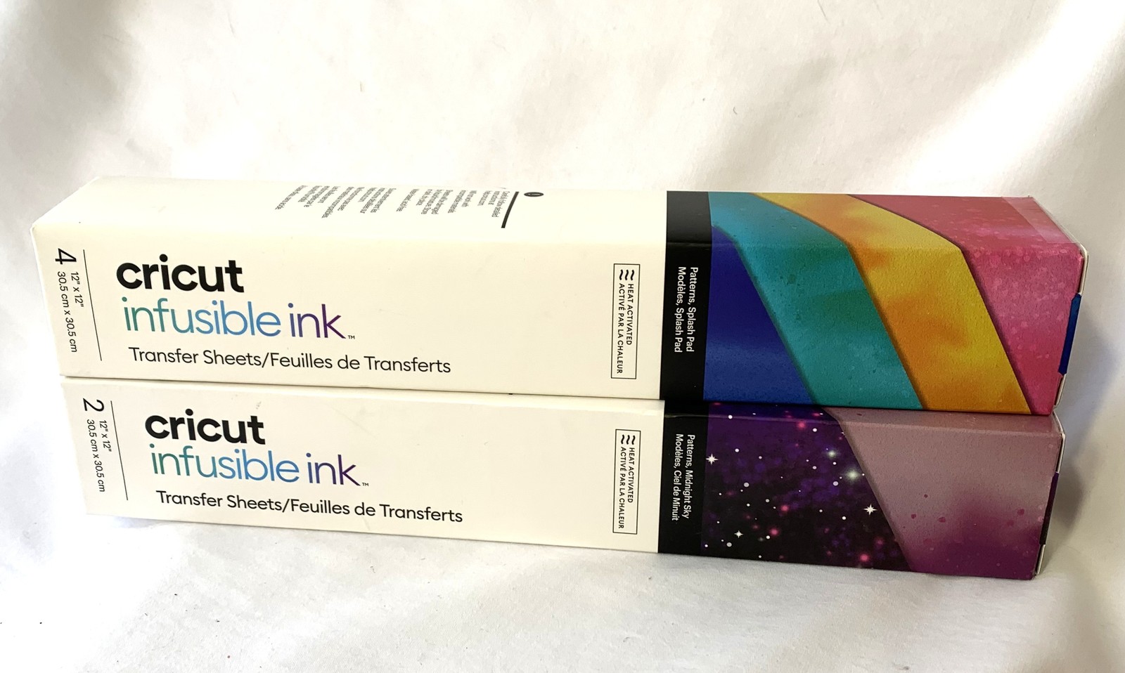 Cricut Infusible Ink Transfer Sheets Splash Pad & Midnight Sky 6 Sheets Total