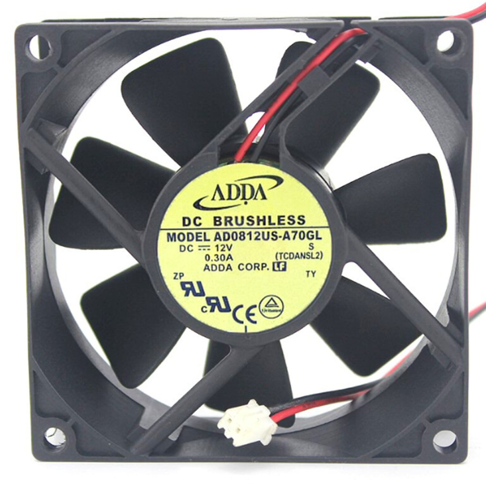 1pc New ADDA AD0812US-A70GL 12V 0.3A 2pin Cooling Fan #ea
