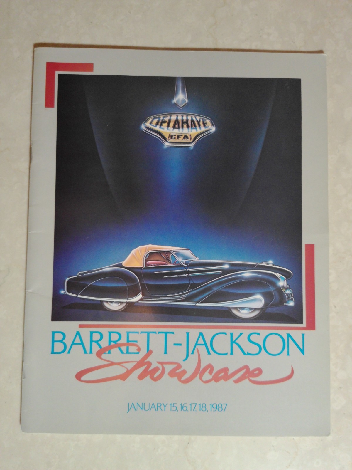 1987 Scottsdale BARRETT-JACKSON Showcase Auction Catalog
