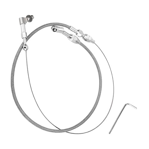 24" Throttle Cable Kit, Stainless Steel Automotive Engine Throttle Gas Cable 