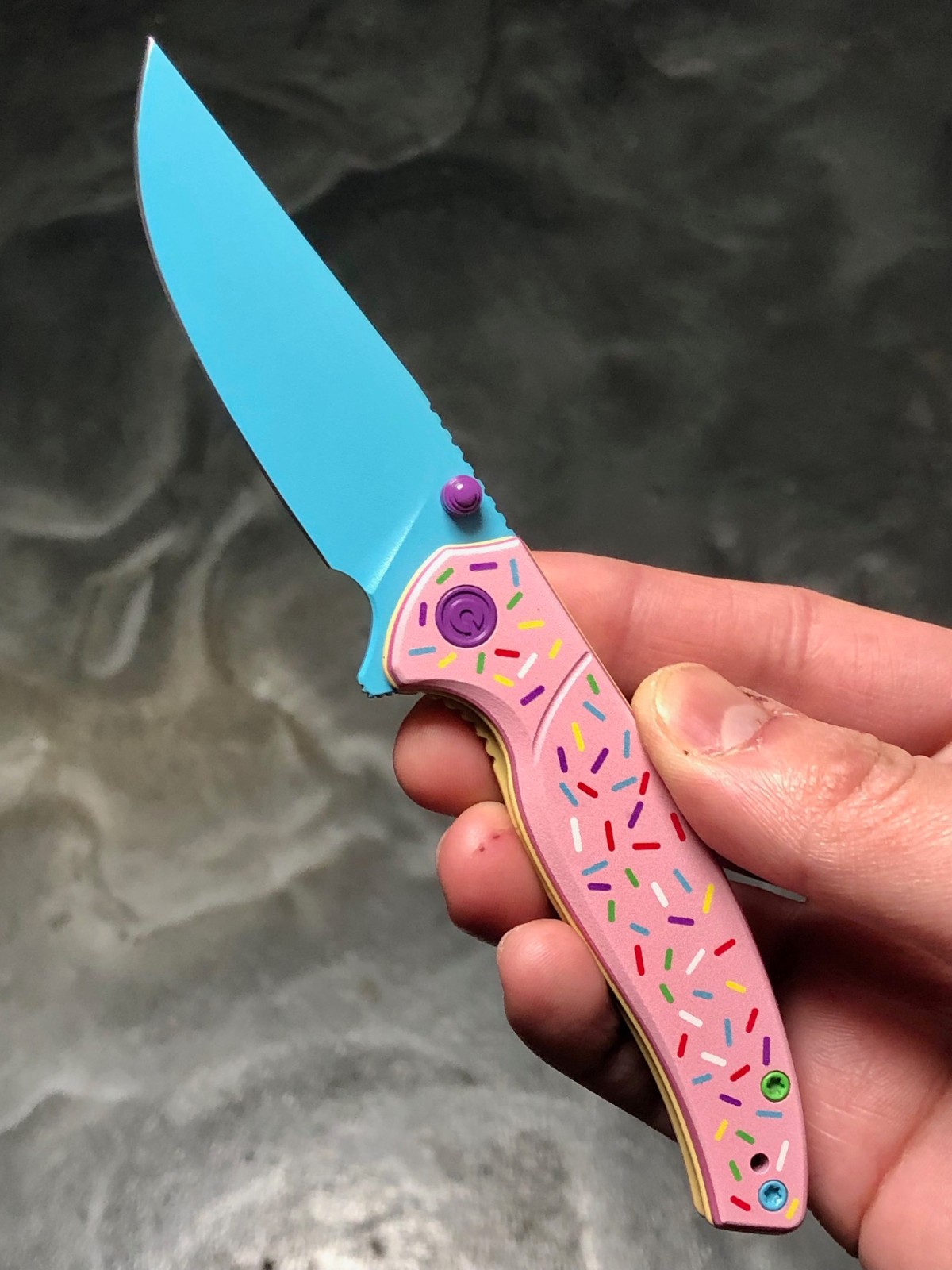 CIVIVI Gojiro "Dessert Warrior" BladeHQ Limited Edition Sprinkle Pattern