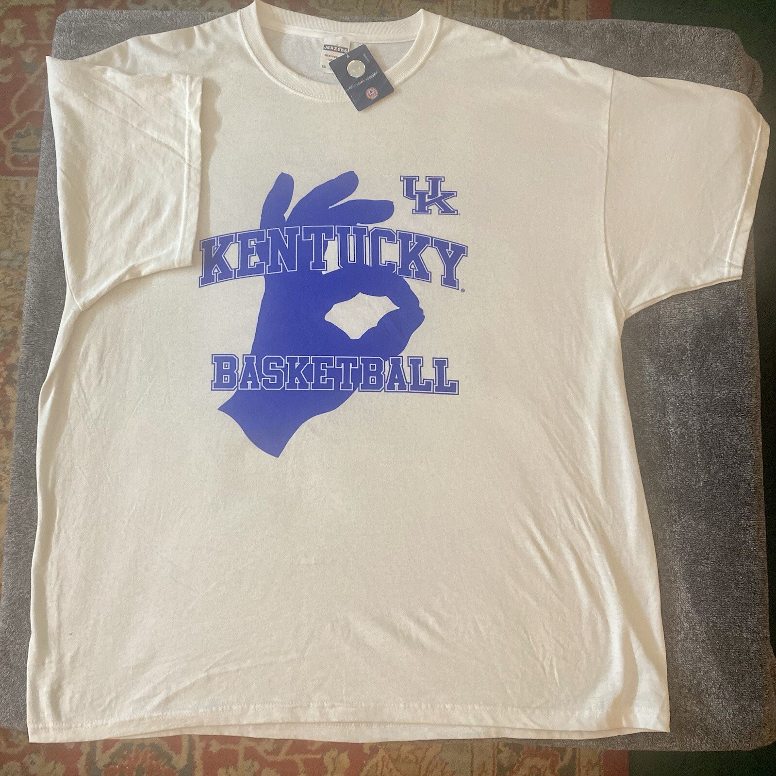 VTG NWT Y2K UK University of Kentucky Wildcats “3 Goggles” T-shirt White Sz XXL