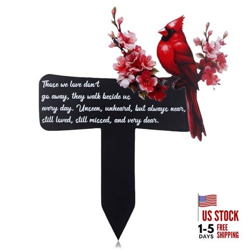 Cardinals Memorial Grave Markers for Cemetery 11.8" Cardinals Memorial Grave 